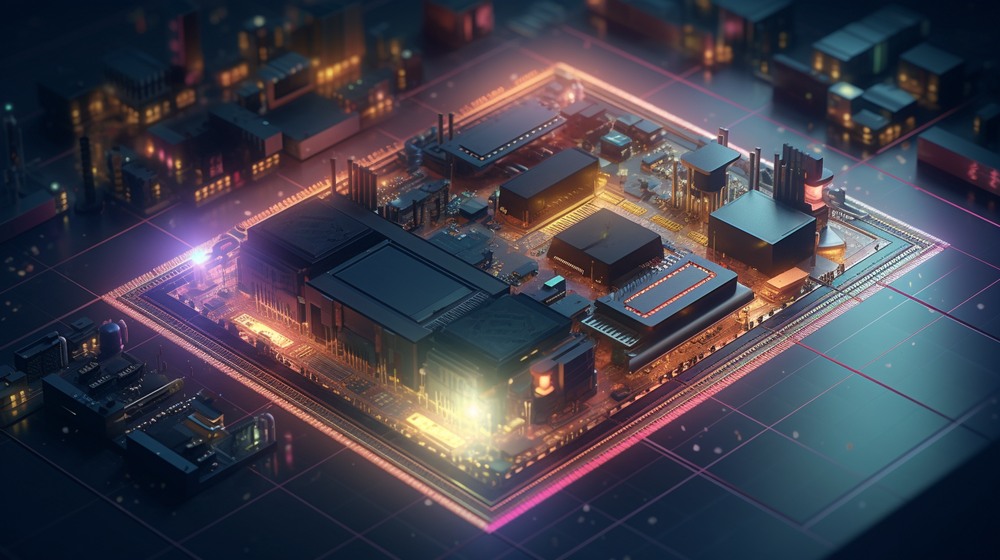 多芯片集成电路的设计与微缩场景图